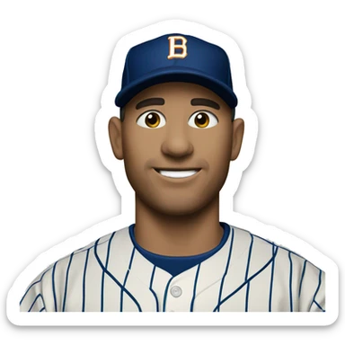 Baseball card sticker