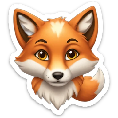 Sweet fox sticker