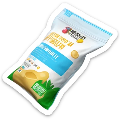 bag of whey protein sticker