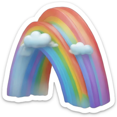motagne arc-en-ciel sticker