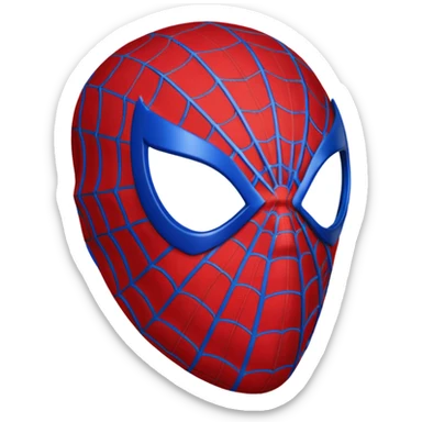 Spiderman mask without background  sticker