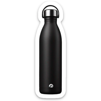 Black water bottle  sticker