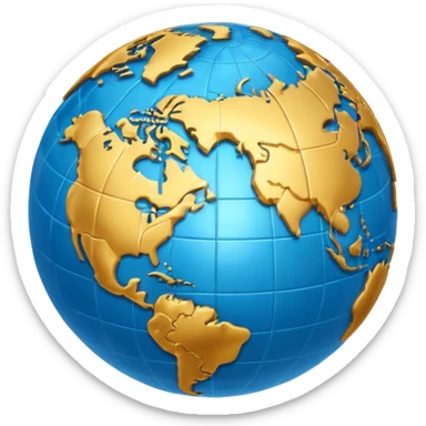 Create a realistic emoji of a text flying around an earth ball. the text includes multiple languages or language signs sticker