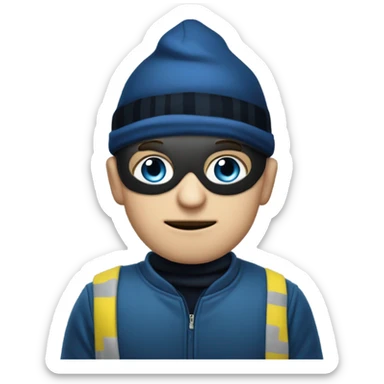 zelensky in blue thief sticker