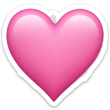 pink heart sticker