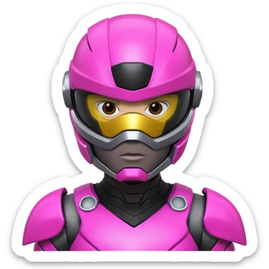 cyberpunk power ranger sticker