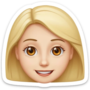 Eye roll while smiling sticker