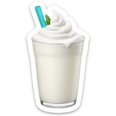 Lassi white yoghurt drink  sticker