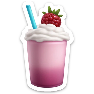 Berry milkshake sticker