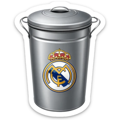 Real Madrid poubelle sticker