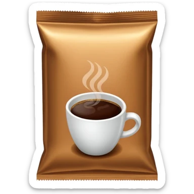 coffee packet sticker