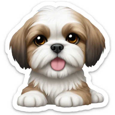 Shih tzu puppy sticker