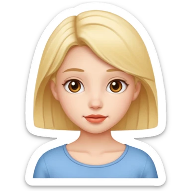 A beautiful asthethic cute girl sticker