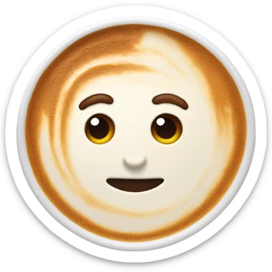 Realistic pumpkin latte sticker