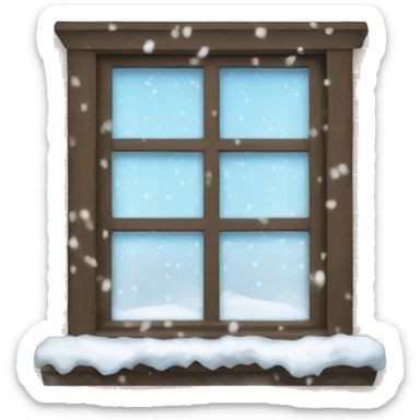 Snow window sticker