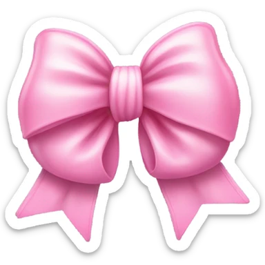 Pink bow ￼ sticker