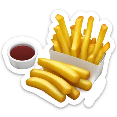une assiette de frites, avec des brochettes, et du riz jaune sticker