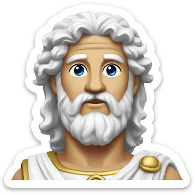 Zeus greek god sticker