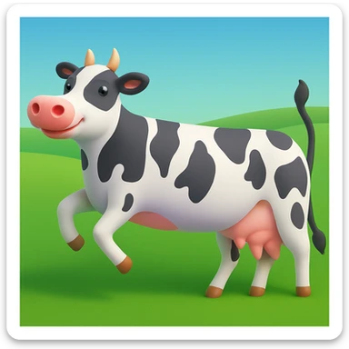 Make the image have a green grass field background in the style of microsoft style 3d fluent emojis sticker