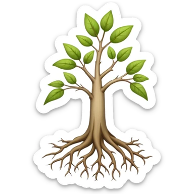 sapling roots sticker