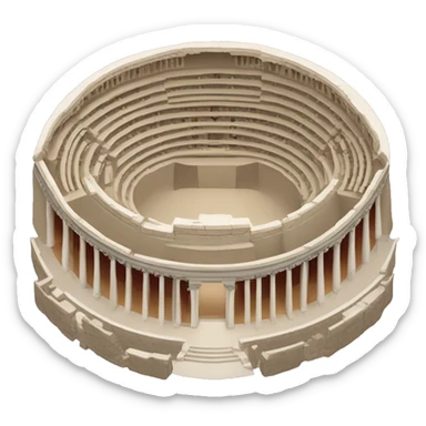 Ancient Greek Epidauros theatre sticker