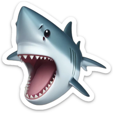 overbite shark sticker