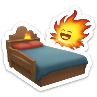 sol saliendo fuego sticker