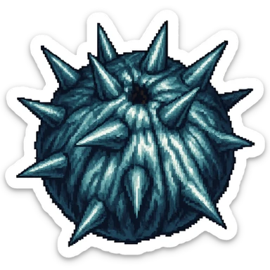 Make the spikes more realistic and dangerous while keeping the style consistent with the original image and maintaining a transparent background. sticker