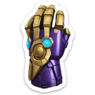 macron thanos gauntlet sticker