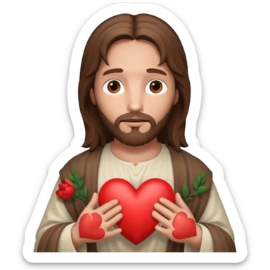 Jésus avec un cœur dans ses mains

 sticker