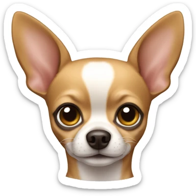 Chihuahua poil long sticker
