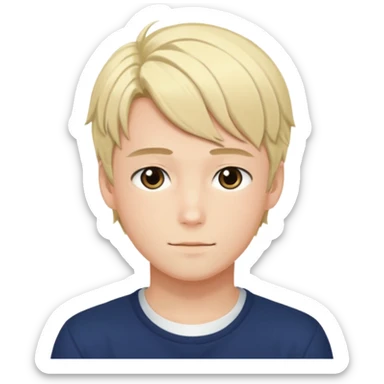 Norwegian handsome young romantic shoujo anime guy sticker