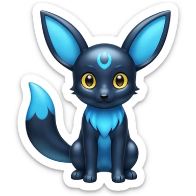 Blue Shiny Umbreon sticker