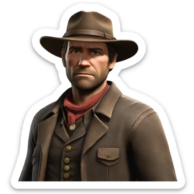 Arthur morgan from red dead Redemption 2 sticker