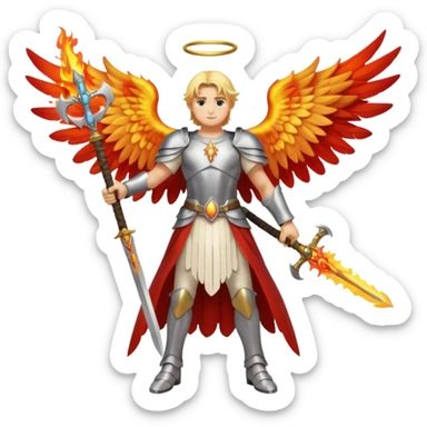 Archangel Uriel full body sticker