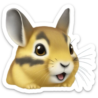 Realistic North American pika  sticker