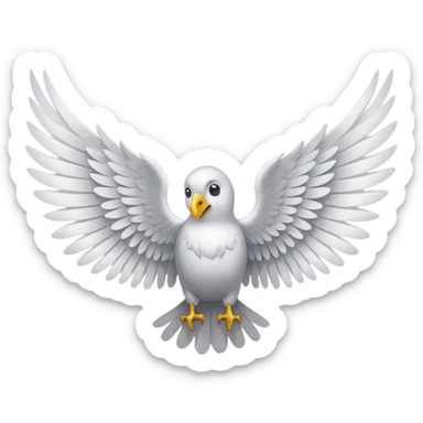 Pair of wings ,in a text copiable format sticker