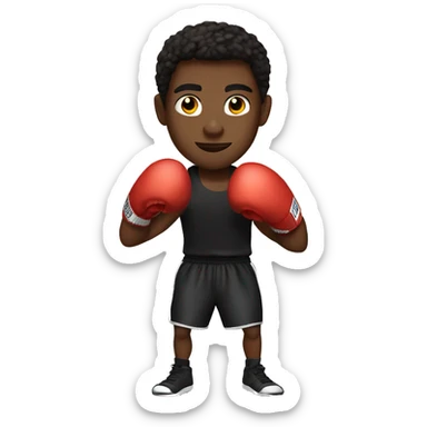 

20 year old dark-skinned young man boxing

 sticker