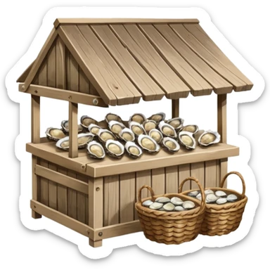 oyster stand sticker