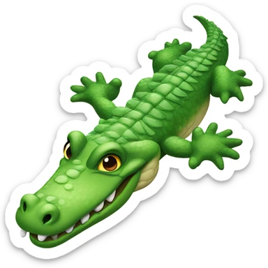 Agay alligator with wings  sticker