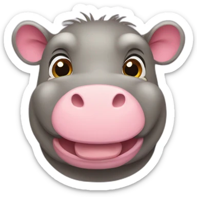 Hippopotame cute sticker