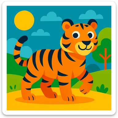 Tiger sticker