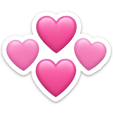 Pink heart things sticker