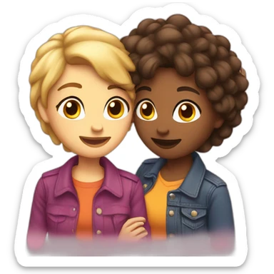 Lesbian love sticker