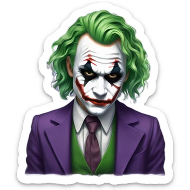 Heath ledger joker sticker
