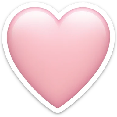 Light pink heart sticker