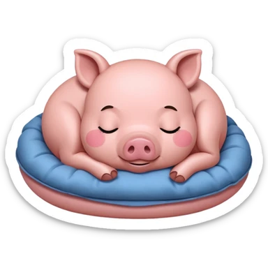 piggy sleep sticker