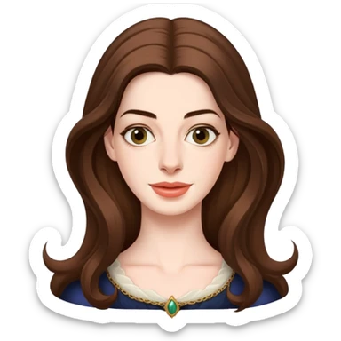 Anne Hathaway as Ella of Frell sticker