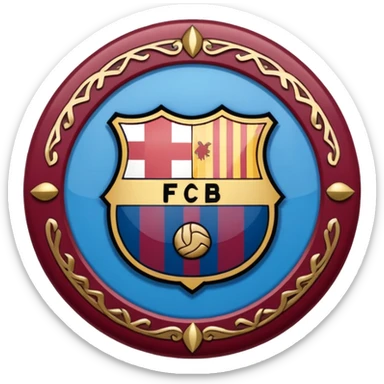 Fc Barcelona badge sticker