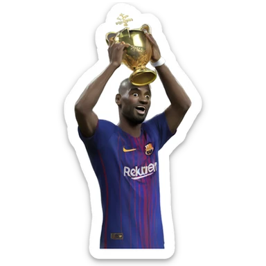 Real le rois et le barça en dessous sticker